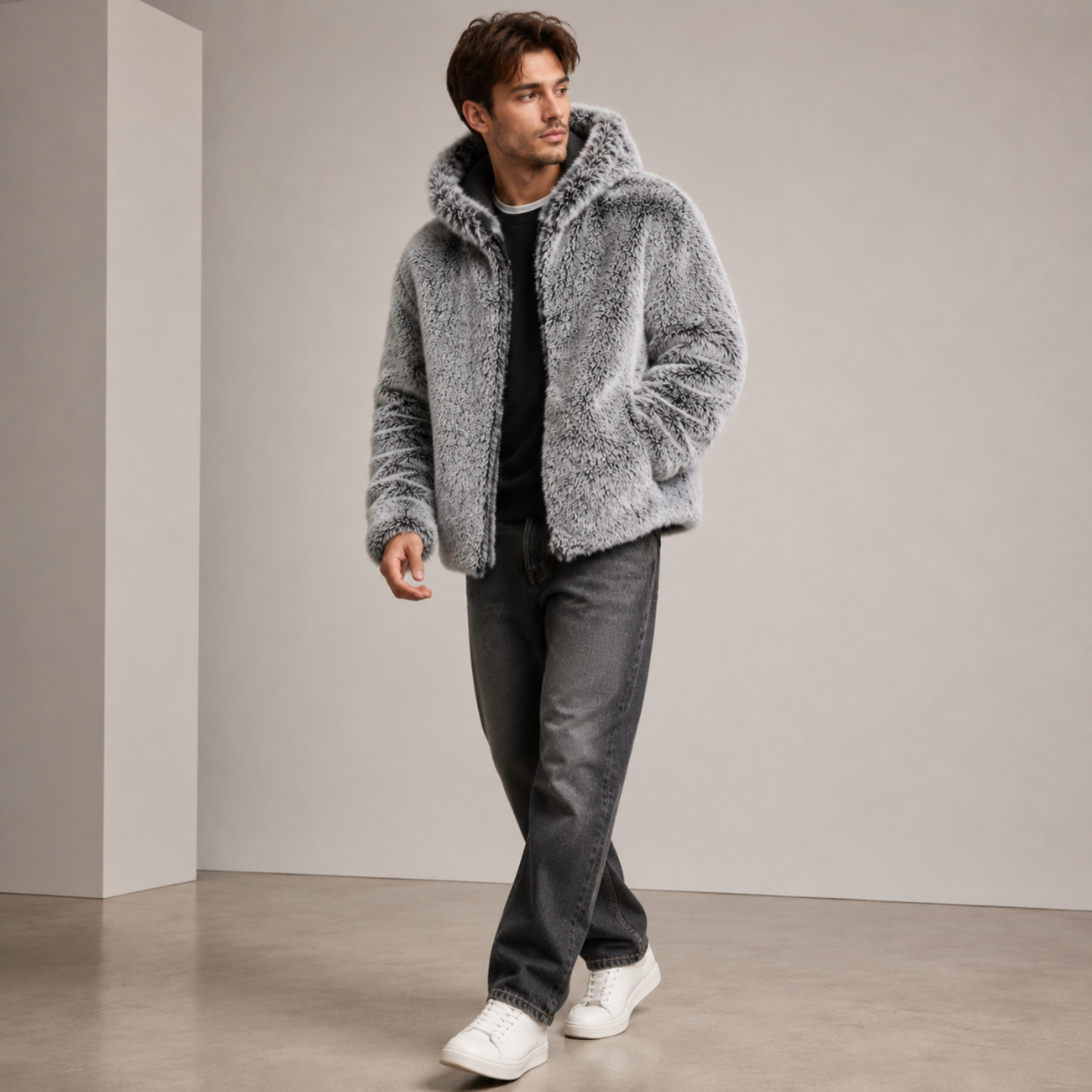 Women Mink Faux Fur Long Coat | Thick Warm Winter Jacket | Suit Collar Plush Outerwear - Image 2
