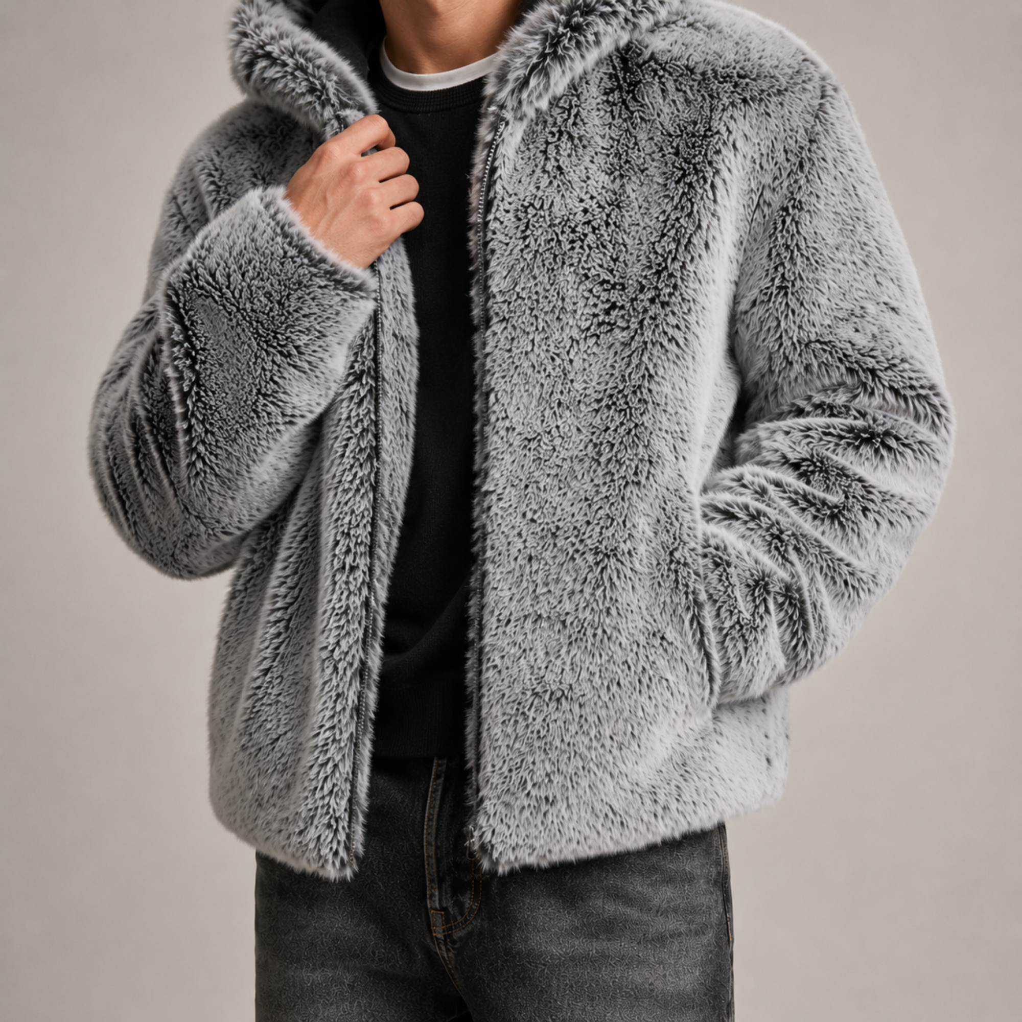Women Mink Faux Fur Long Coat | Thick Warm Winter Jacket | Suit Collar Plush Outerwear - Image 3