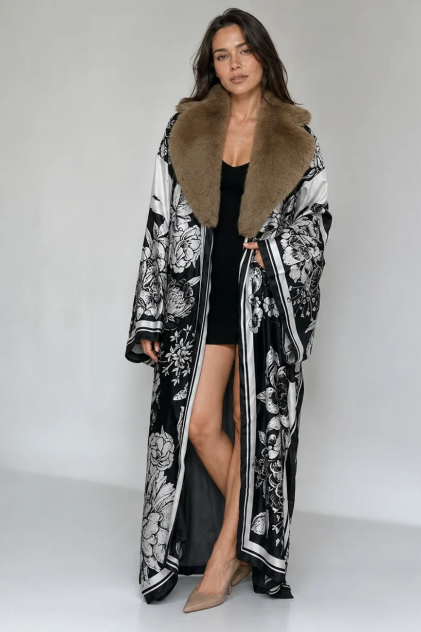 Silk Kimono Abaya