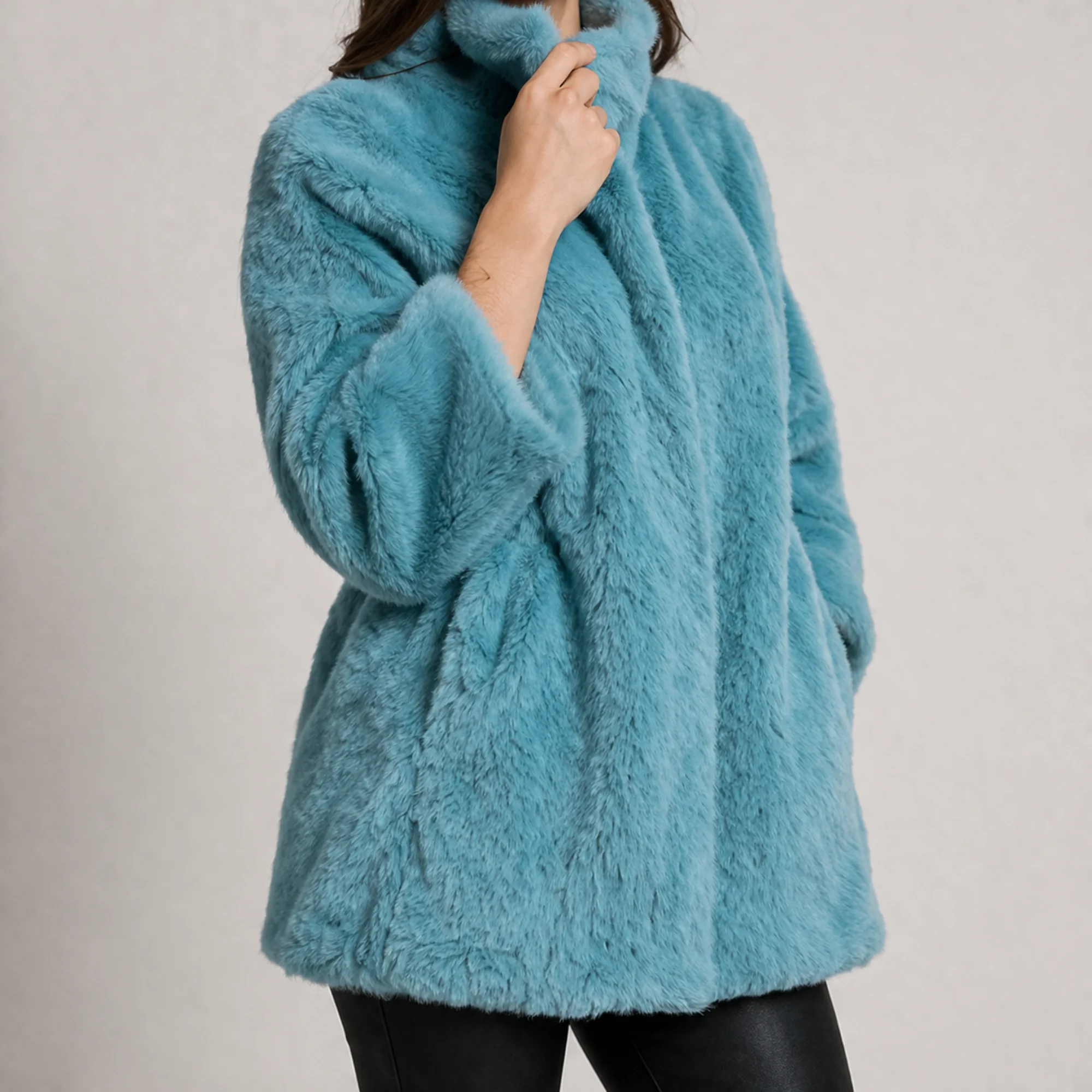 Fluffy Faux Fur Coat
