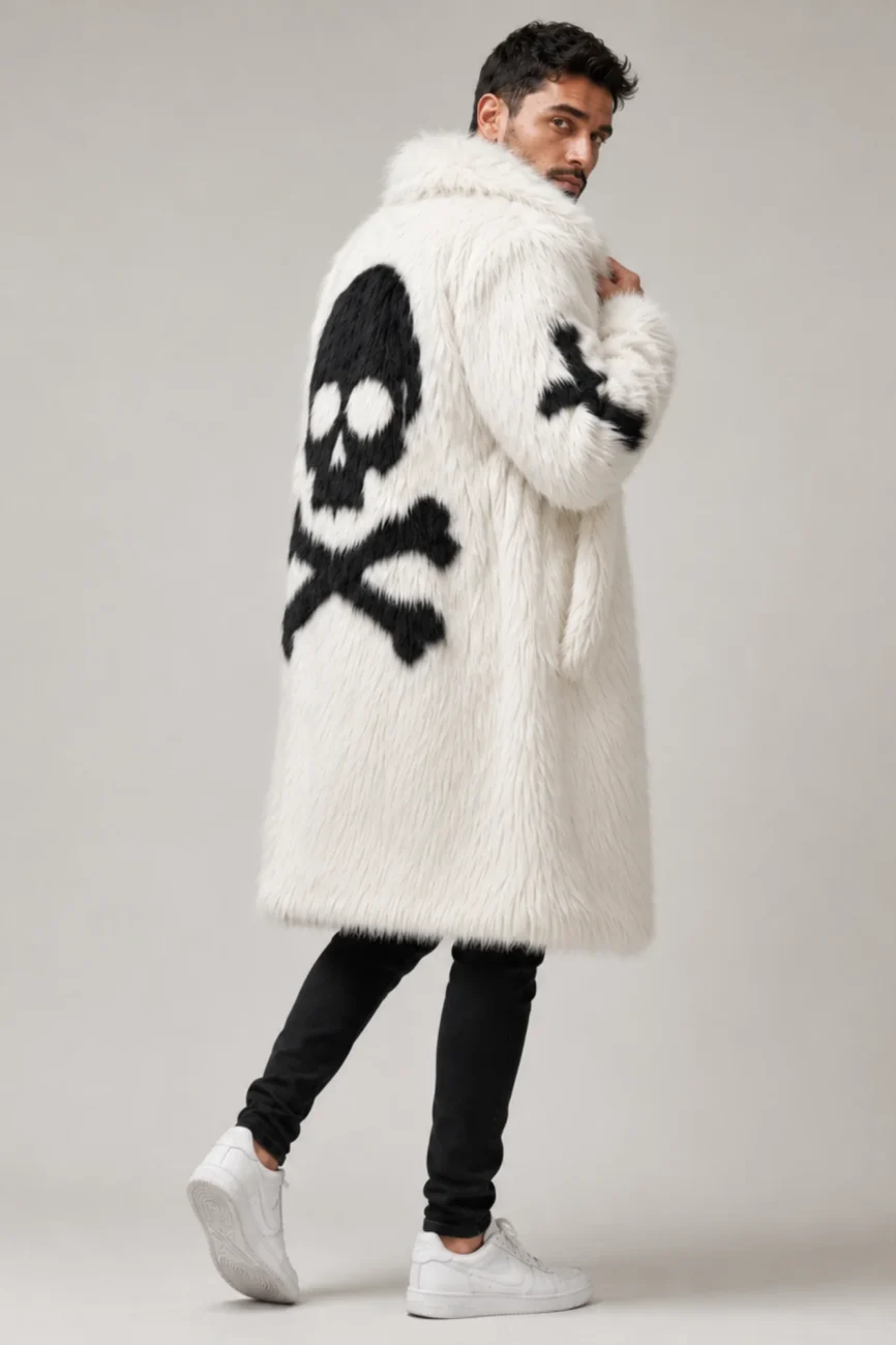 Men’s Long Faux Fur Coat