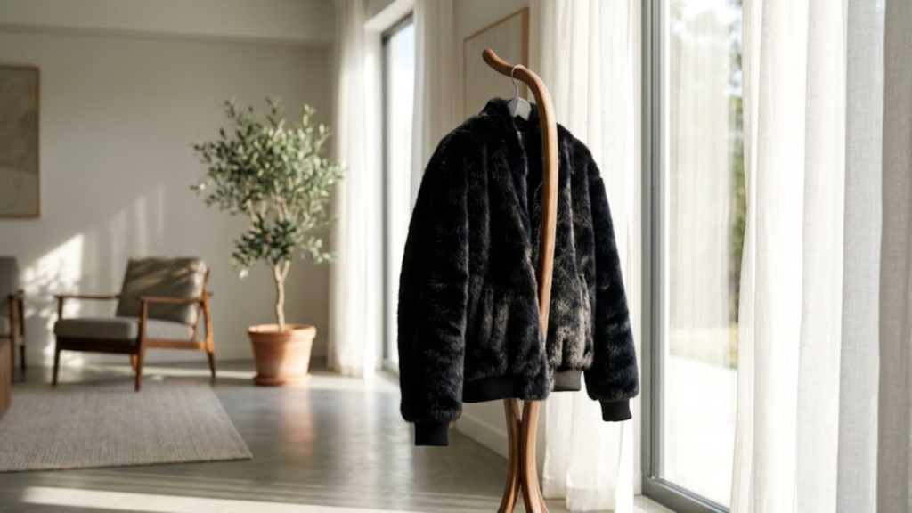 how to wash faux fur jacket