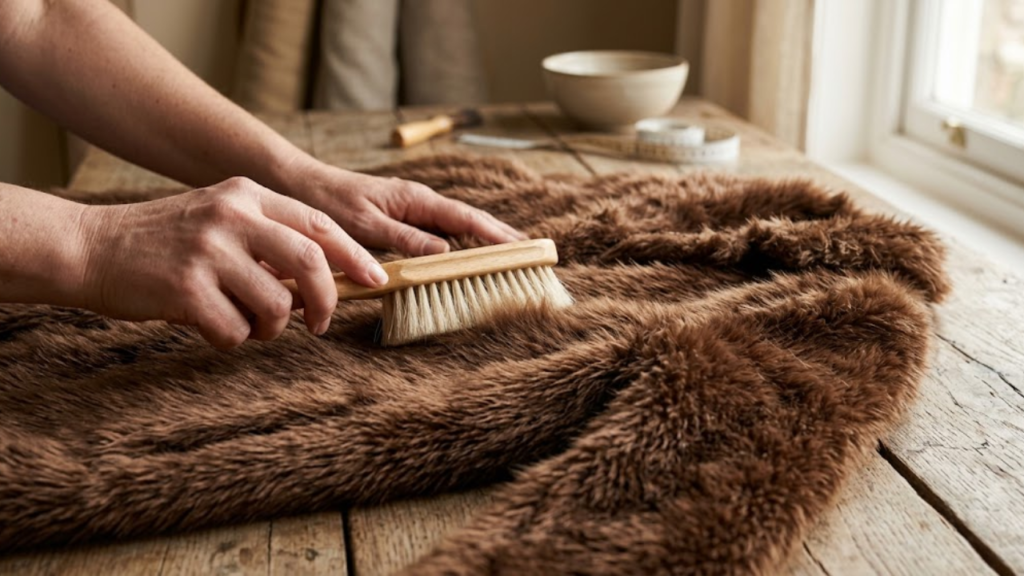 how to wash faux fur jacket