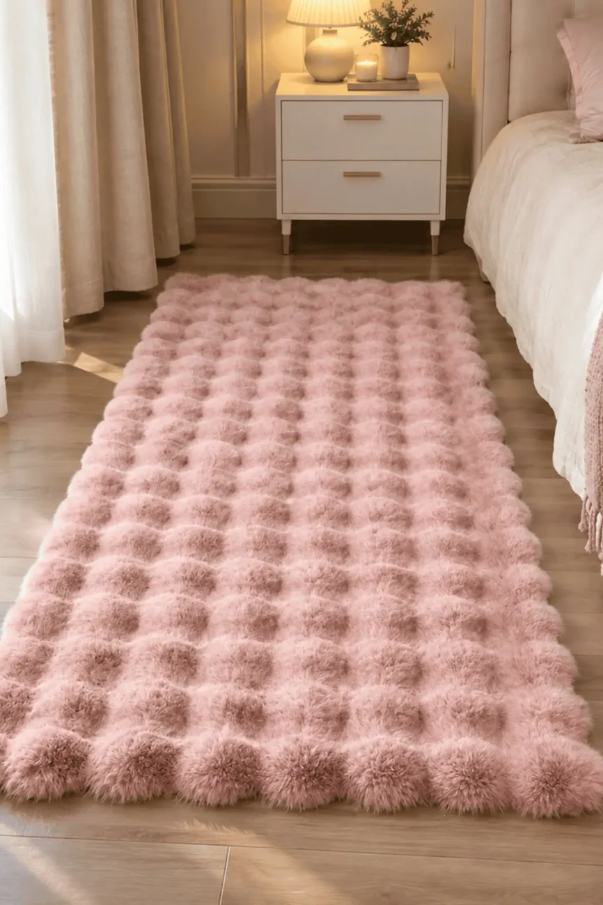 Green Faux Fur Rug