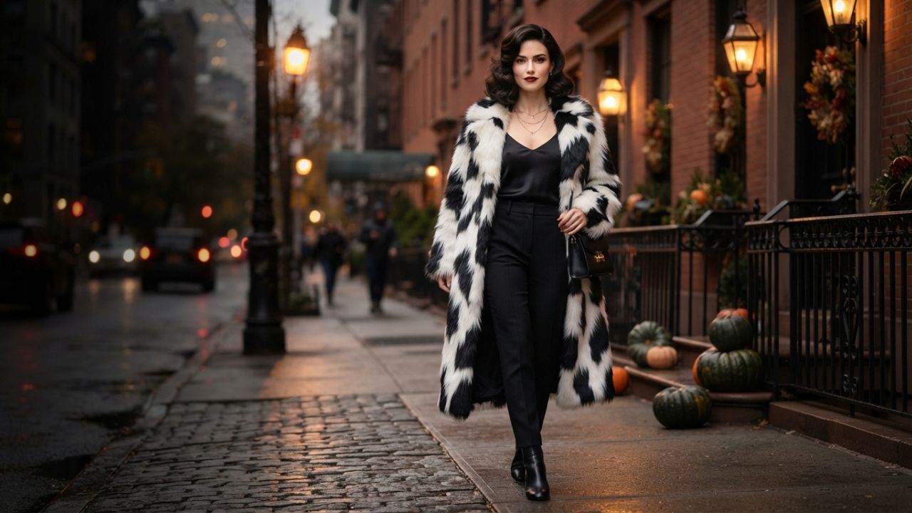 Faux Fur Coat for Halloween